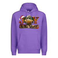 Purple joy to the world Premium Hoodie - CowGirlArtShop