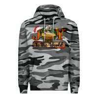 Slate Camo joy to the world Premium Hoodie - CowGirlArtShop