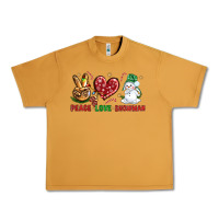 Peanut Butter peace love snowman Urban Heavy Tee - NancyCooperArtShop