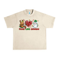 Sandshell peace love snowman Urban Heavy Tee - NancyCooperArtShop