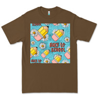 Cacao back to school seamless pattern Premium Tee - BundleAndBundleShop