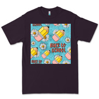 Plum back to school seamless pattern Premium Tee - BundleAndBundleShop