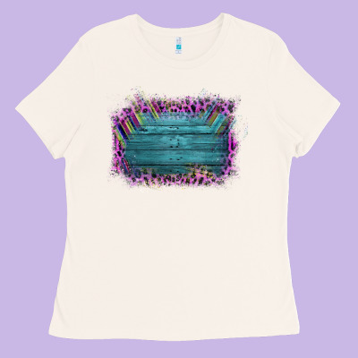 Aztec Wood Leopard Frame Ladies Tee Designed By Bettercallsaul