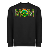 Black Western Mom With Shamrock Heavyweight Sweatshirt - BundleAndBundleShop