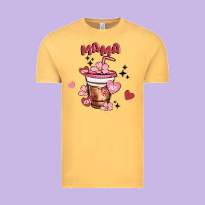 Mama Coffee Cups Vintage Tee Designed By Maliassmallbusiness