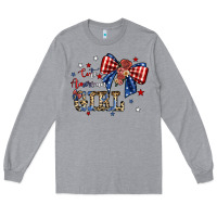 Heather Grey cute american girl Long Sleeve Tee - JahusDesignShop