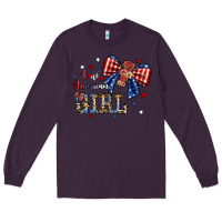 Plum cute american girl Long Sleeve Tee - JahusDesignShop