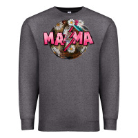 Charcoal Heather Mama lightning bolt Mother's Day Premium Sweatshirt - CowGirlArtShop