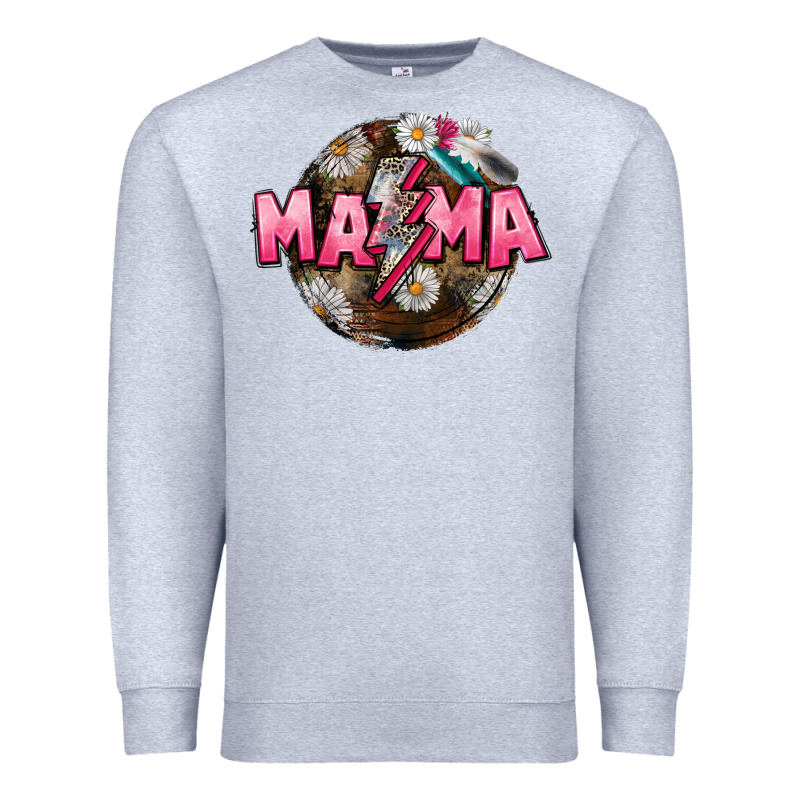 Mama Lightning Bolt Mother's Day Premium Sweatshirt by CowGirlArtShop | Teevron