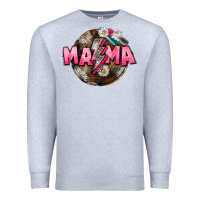 Heather Grey Mama lightning bolt Mother's Day Premium Sweatshirt - CowGirlArtShop