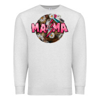 Oatmeal Heather Mama lightning bolt Mother's Day Premium Sweatshirt - CowGirlArtShop