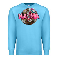 Ocean Blue Mama lightning bolt Mother's Day Premium Sweatshirt - CowGirlArtShop
