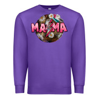 Purple Mama lightning bolt Mother's Day Premium Sweatshirt - CowGirlArtShop