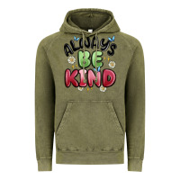 Vintage Olive always be kind Vintage Hoodie - MaliasSmallBusiness