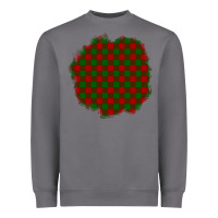Christmas Tartan Patch Heavyweight Sweatshirt | Teevron