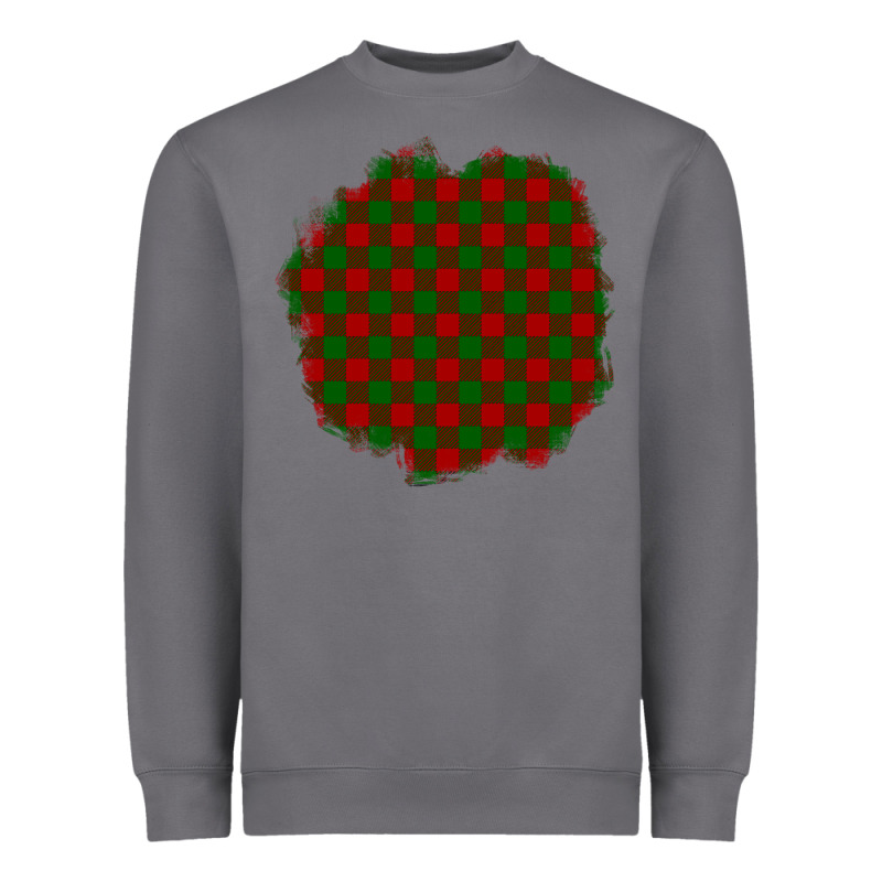 Christmas Tartan Patch Heavyweight Sweatshirt by BundleAndBundleShop | Teevron