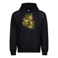Black camouflage and leopard patch  1 Urban Hoodie - BundleAndBundleShop