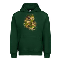 Forest Green camouflage and leopard patch  1 Urban Hoodie - BundleAndBundleShop