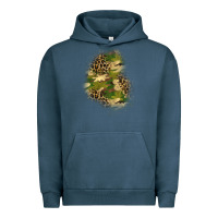 Pigment Midnight Navy camouflage and leopard patch  1 Urban Hoodie - BundleAndBundleShop