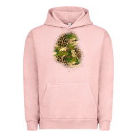 Pigment Salmon camouflage and leopard patch  1 Urban Hoodie - BundleAndBundleShop