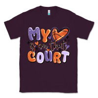 Plum my heart is on that court Classic Tee - MaliasSmallBusiness