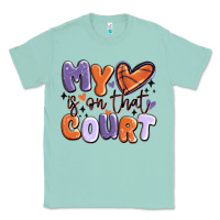 Seafoam my heart is on that court Classic Tee - MaliasSmallBusiness