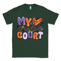 Sports Green my heart is on that court Classic Tee - MaliasSmallBusiness