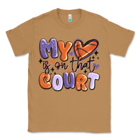 Toasted Coconut my heart is on that court Classic Tee - MaliasSmallBusiness