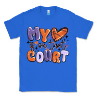 True Royal my heart is on that court Classic Tee - MaliasSmallBusiness