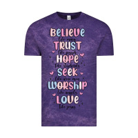 Cloud Purple believe like mary trust like joseph valentine s da Vintage Tee - MaliasSmallBusiness
