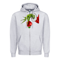 Heather Grey Christmas Character Zipper Hoodie - NancyCooperArtShop