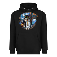 Black hello winter Heavyweight Hoodie - CowGirlArtShop