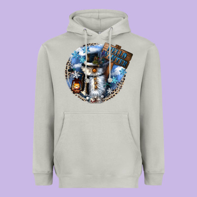 Hello Winter Heavyweight Hoodie Designed By Cowgirlartshop