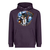 Plum hello winter Heavyweight Hoodie - CowGirlArtShop