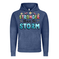 Vintage Denim stronger than the storm Vintage Hoodie - MaliasSmallBusiness