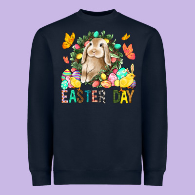 Easter Day Heavyweight Sweatshirt Designed By Bundleandbundleshop