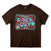 Chocolate Brown race day Heavy Core Tee - AdoDesignShop