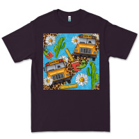 Plum school bus seamless pattern Premium Tee - BundleAndBundleShop
