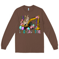 Chestnut Egg Cavator Easter Long Sleeve Tee - BundleAndBundleShop