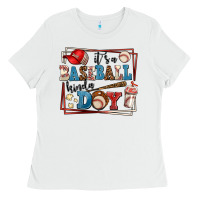White its a baseball kinda day Ladies Tee - AdoDesignShop