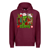 Burgundy lpn licensed practical claus Premium Hoodie - CowGirlArtShop