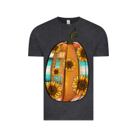 Vintage Black Serape sunflower pumpkin Vintage Tee - NancyCooperArtShop
