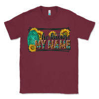 Burgundy he knows my name isaiah 43 1 Classic Tee - NancyCooperArtShop