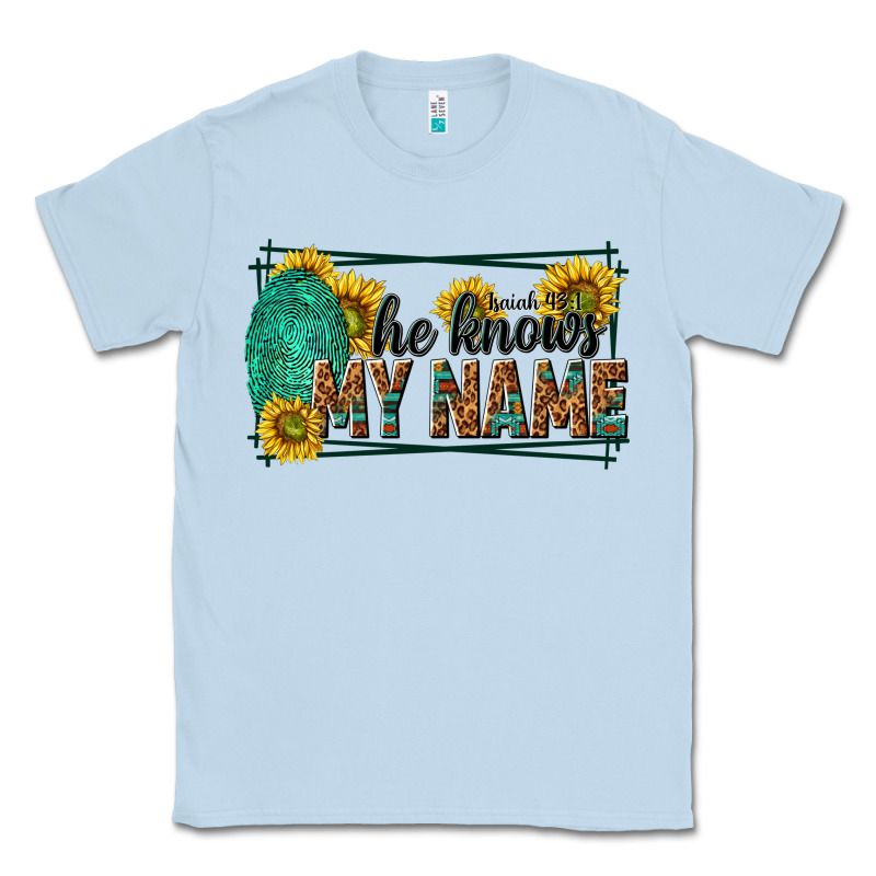 He Knows My Name Isaiah 43 1 Classic Tee by NancyCooperArtShop | Teevron