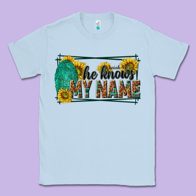 He Knows My Name Isaiah 43 1 Classic Tee Designed By Nancycooperartshop