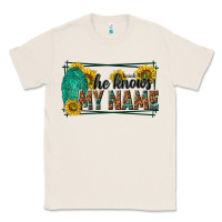Natural he knows my name isaiah 43 1 Classic Tee - NancyCooperArtShop