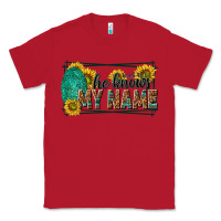 Red he knows my name isaiah 43 1 Classic Tee - NancyCooperArtShop