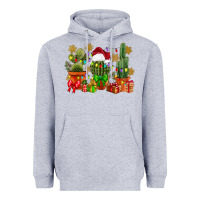 Heather Grey christmas cactus Heavyweight Hoodie - CowGirlArtShop