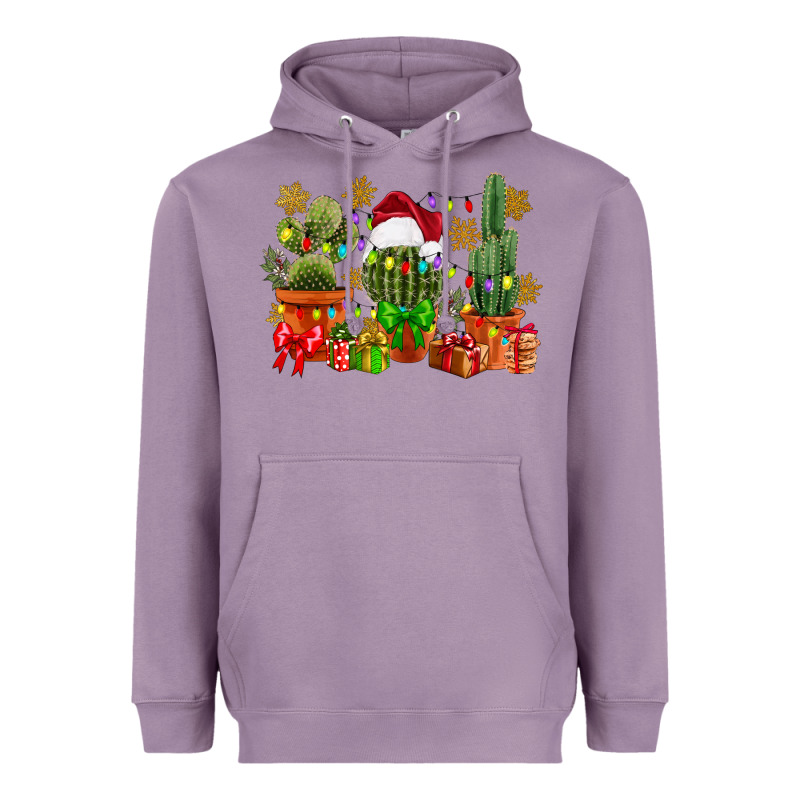 Christmas Cactus Heavyweight Hoodie by CowGirlArtShop | Teevron