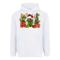 White christmas cactus Heavyweight Hoodie - CowGirlArtShop